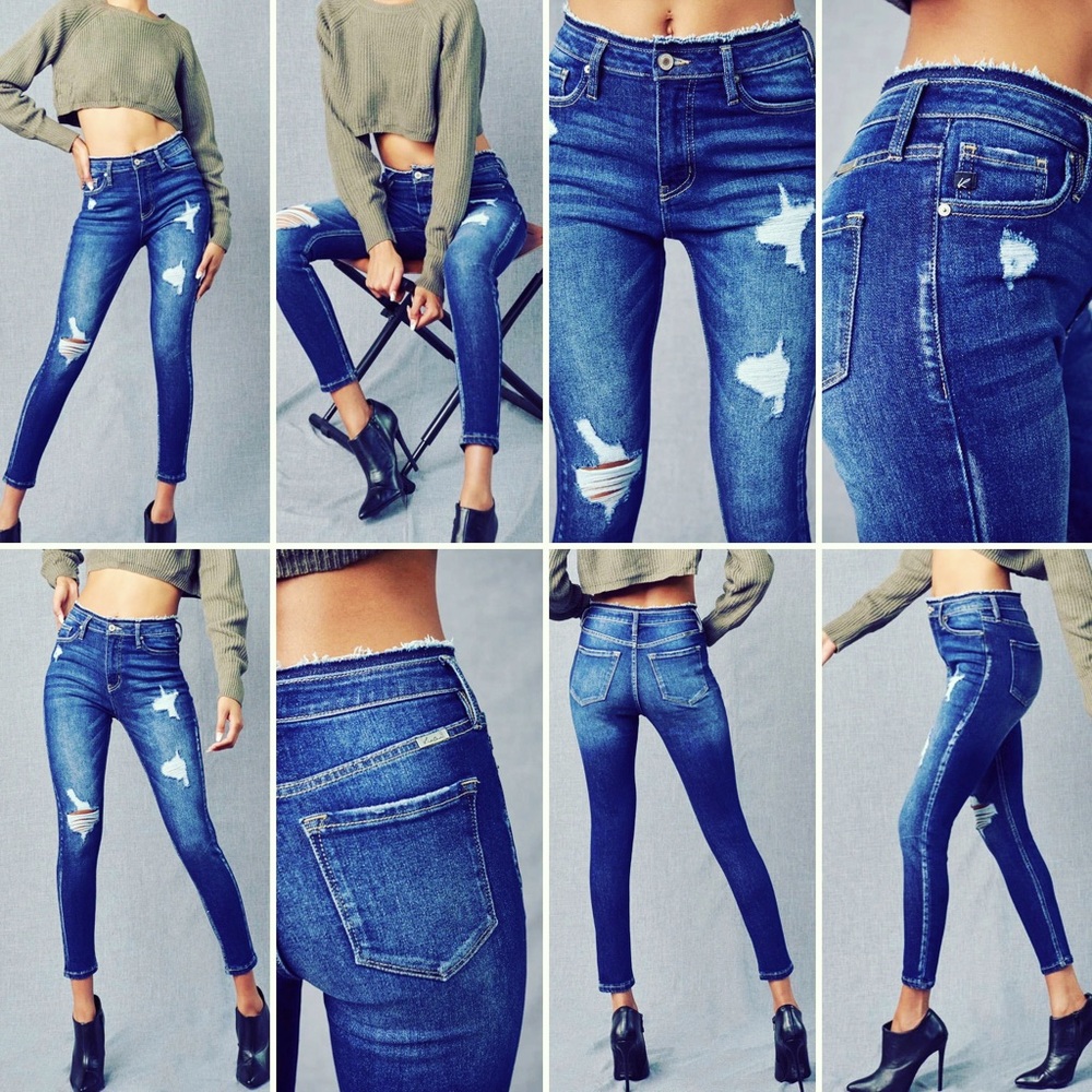 The Uptown Girl Distressed Skinny Jean